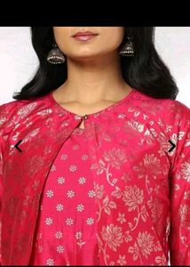NEWAVAASAPink Ethnic Gown with Jacket