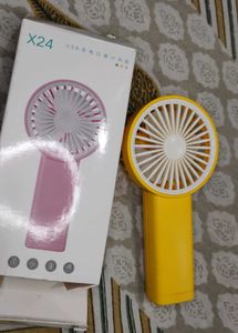 X24 Mini USB Rechargeable Handheld Fan