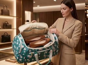 DAMILANO FLOWERY DUFFLE HANDBAG FOR LADIES