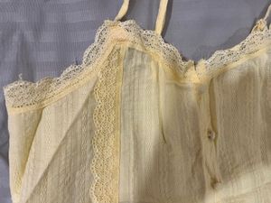 Yellow Lace Trim Cami Top from Westside (S)