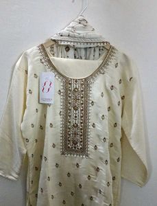 Elegant Embroidered Kurta Set with Dupatta