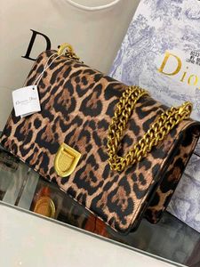 Dior Jadior Leopard Print Chain Bag