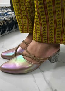 Chic Mules with Embellished Straps