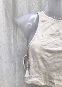Sleek Side-Tie Crop Top