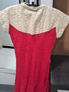 Elegant Red Ethnic Dress