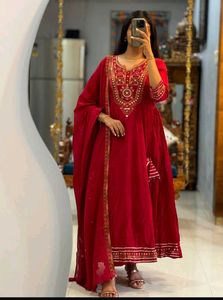 NEW ARRIVALS ANARKALI KURTI SET