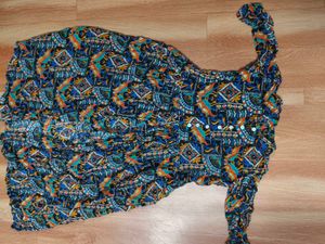 Bohemian Print front slit Top