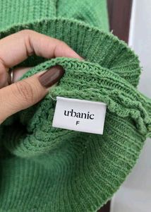 Green Knit Cardigan