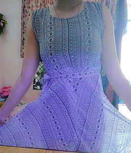 Patterned Sleeveless Dress