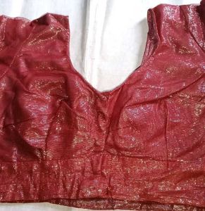 Maroon  Net blouse