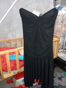 Chic Black Strapless Dress