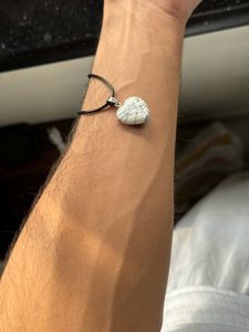 Cute mini white heart pendant necklace