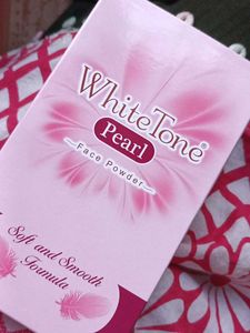 White Tone Pearl Face Powder with FREE Mascara