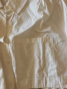 White Crop Shirt