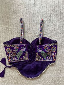 Navratri Embellished Peacock Blouse