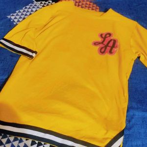 Men's Yellow Graphic T-Shirt