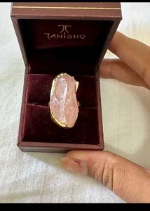 Natural crystal Ring