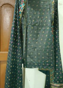 BIBA Women Cotton Straight Printed Suit Set