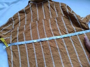 MUSTARD LINED SHIRT
