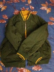 Men's reversible Green Bomber Jacket