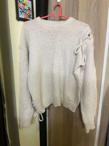 B1G1 Cute Knit Sweater with Tie Details