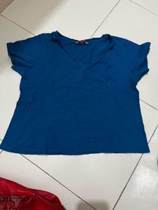 Teal V-Neck T-Shirt