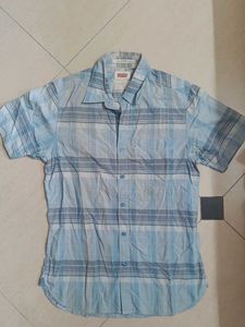 Blue Plaid Short Sleeve Levi's Shirt