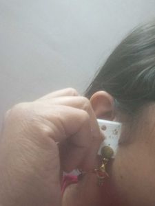 Beautiful flower design jhumki earrings