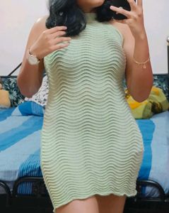 Chic Crochet Mini Dress