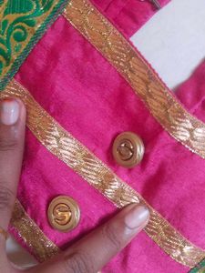 Stylish Pink Ethnic Blouse