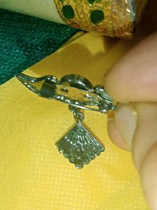 Vintage Wing &amp; Fan Charm Brooch