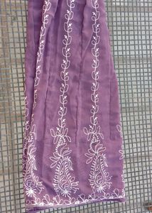 Embroidered Purple Anarkali Dress