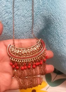 Trendy Matt Finishing Long Neckpiece