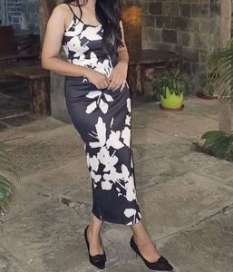 Floral Midi Slip Dress