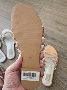 Pakistani Sana Safinaz  Rhinestone flats