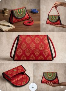 Embroidered Clutch Purse