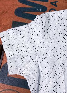 Cute Polka Dot Button-Up Top