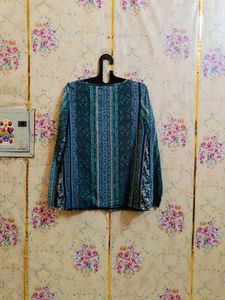 🇳🇿💫🎀Stylish Teal Printed Tunic Top