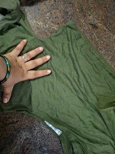 Unique Cut-Out Green T-Shirt