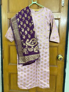 Elegant Lavender Kurta Set