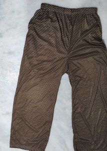 Comfortable Brown Printed Palazzos 3XL