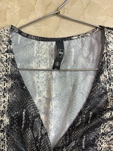 Snakeskin Print Mini Dress