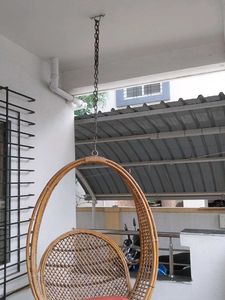 Rattan Hanging Swing Chair with Cushion