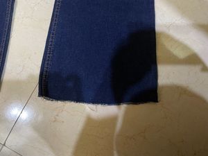 Raw Hem Bootcut Denim.