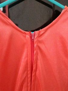 Elegant Coral Dress for Girls