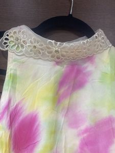 Bohemian Tie-Dye Kaftan Dress