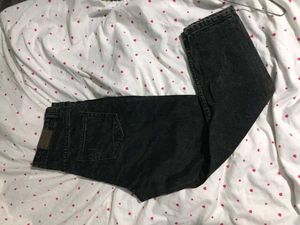 Black knee cut Denim Jeans