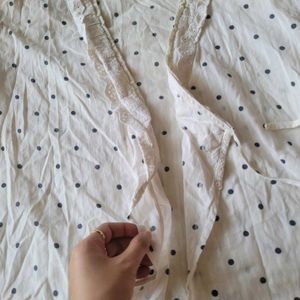Elegant Polka Dot Blouse