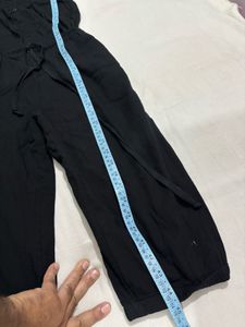 Black Smocked Jumpsuit