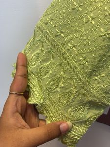 Beautiful Green Embroidered Kurta